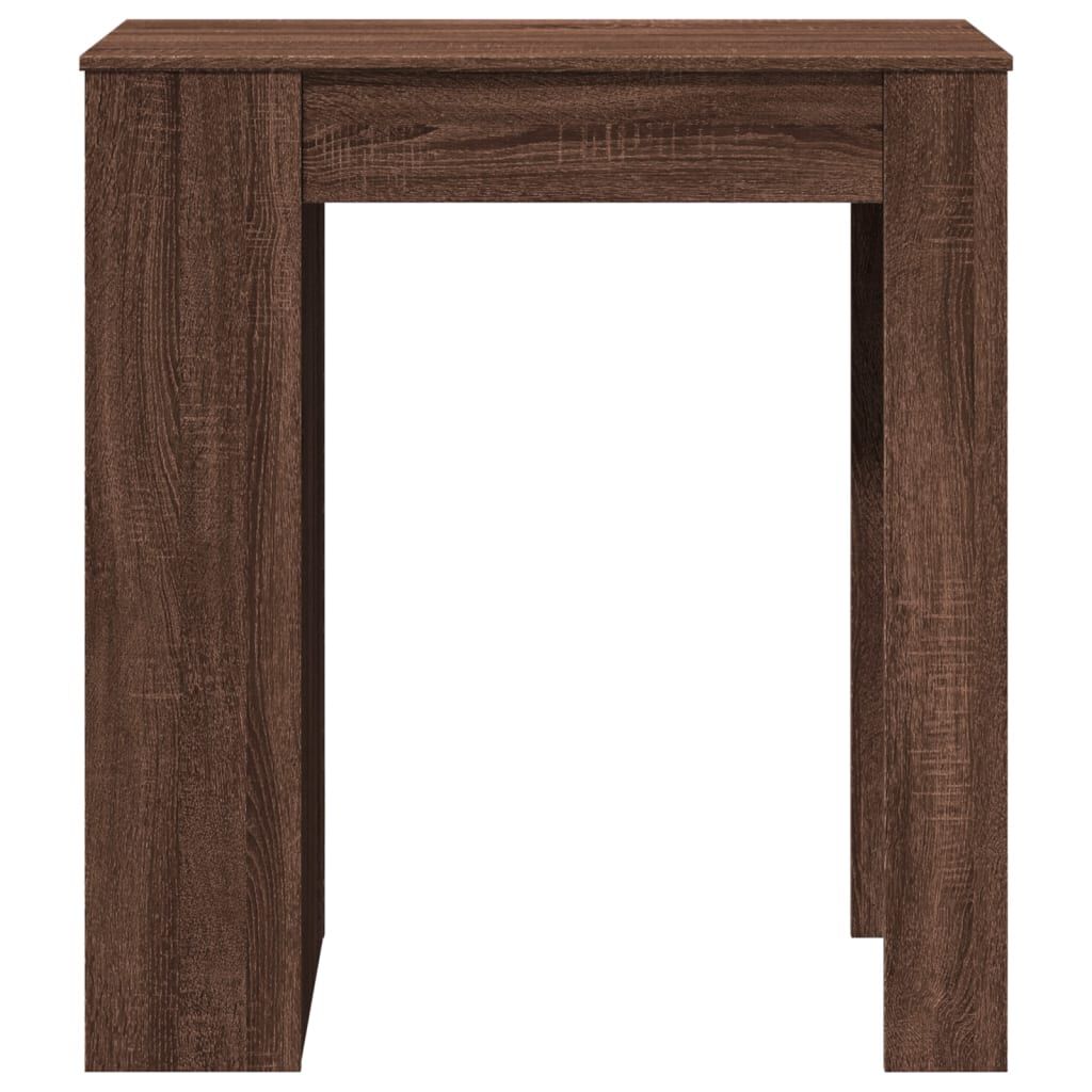vidaXL Τραπέζι Μπαρ με Ράγες Καφέ Δρυς 95x47x103,5 εκ. Επεξεργ. Ξύλο