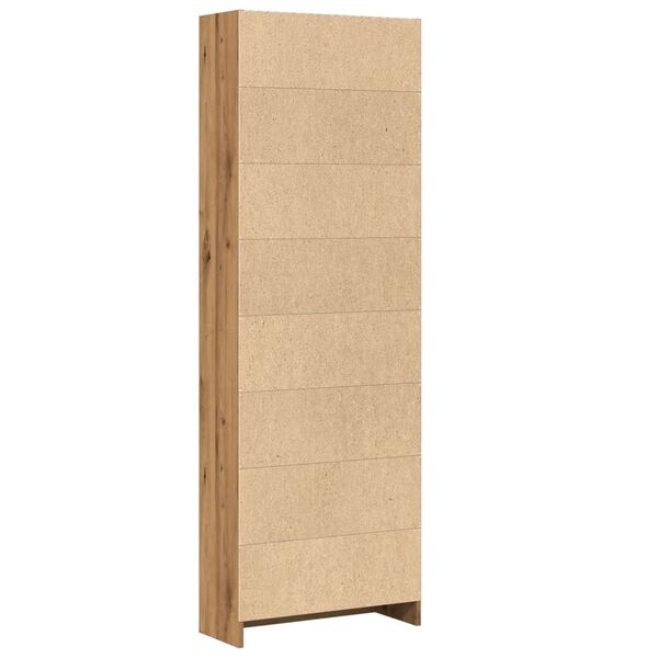 vidaXL Βιβλιοθήκη Αρτισιανή Δρυς 60x24x176 εκ. από Επεξεργασμένο Ξύλο