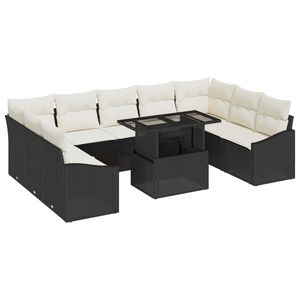 vidaXL &Sigma;&epsilon;&tau; &Kappa;&alpha;&nu;&alpha;&pi;έ &Kappa;ή&pi;&omicron;&upsilon; &mu;&epsilon; &mu;&alpha;&xi;&iota;&lambda;ά&rho;&iota; &mu;&epsilon; &mu;&alpha;&xi;&iota;&lambda;ά&rho;&iota; 10 pcs &Mu;&alpha;ύ&rho;&omicron; &kappa;&alpha;&iota; &Kappa;&rho;έ&mu;&alpha;