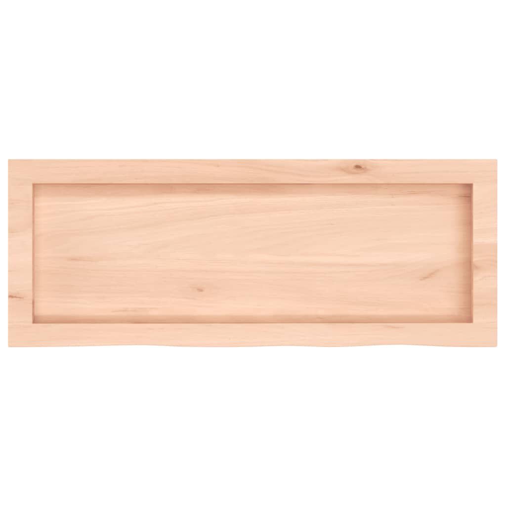 vidaXL Πάγκος Μπάνιου 80x30x(2-4) εκ. από Ακατέργαστο Μασίφ Ξύλο