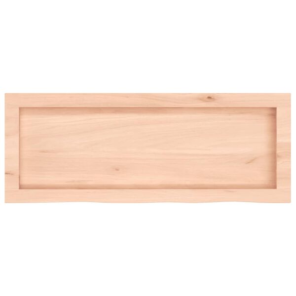 vidaXL Πάγκος Μπάνιου 80x30x(2-4) εκ. από Ακατέργαστο Μασίφ Ξύλο