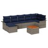 vidaXL &Sigma;&epsilon;&tau; &Kappa;&alpha;&nu;&alpha;&pi;έ &Kappa;ή&pi;&omicron;&upsilon; 8 &tau;&mu;&chi;. &Gamma;&kappa;&rho;&iota; &kappa;&alpha;&iota; Navy Blue &sigma;&upsilon;&nu;&theta;&epsilon;&tau;&iota;&kappa;ό &rho;&alpha;&tau;ά&nu;