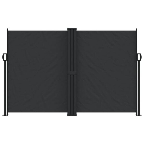 vidaXL Σκίαστρο Πλαϊνό Συρόμενο Μαύρο 160 x 1200 εκ.