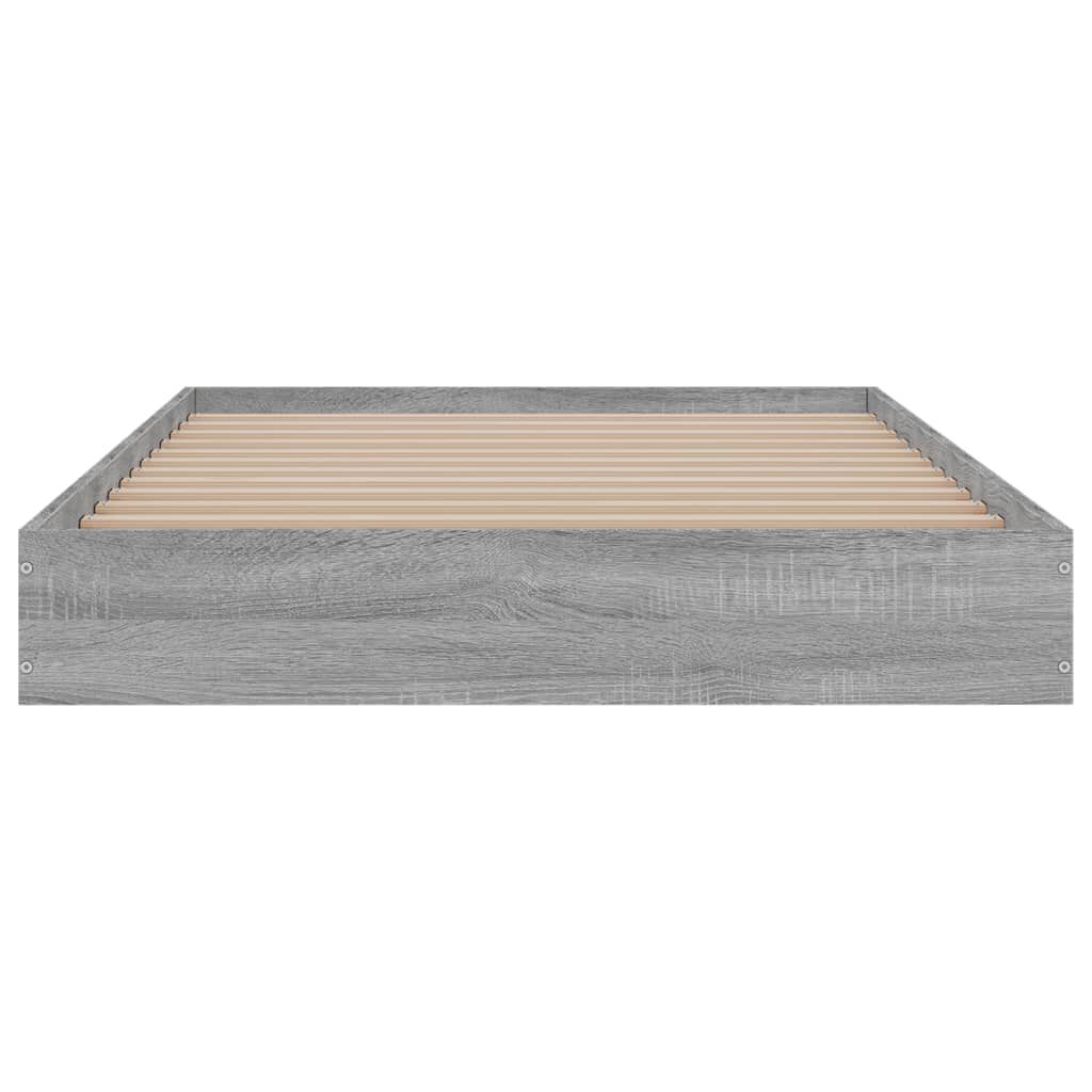 vidaXL Πλαίσιο Κρεβατιού Γκρι Sonoma 90 x 190 εκ. Επεξεργασμένο Ξύλο