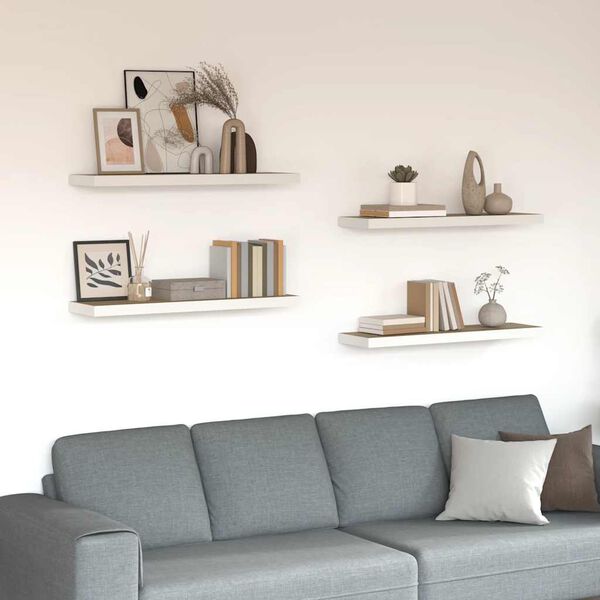 vidaXL &Rho;ά&phi;&iota;&alpha; &Tau;&omicron;ί&chi;&omicron;&upsilon; 4 &tau;&epsilon;&mu;. &Delta;&rho;&upsilon;&sigmaf; / &Lambda;&epsilon;&upsilon;&kappa;ά 90 x 23,5 x 3,8 &epsilon;&kappa;. &alpha;&pi;ό MDF