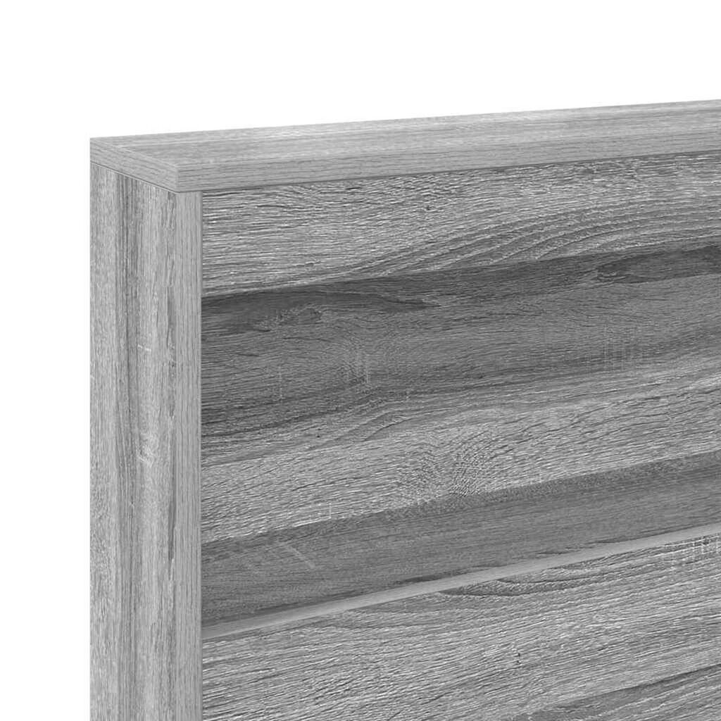vidaXL Κεφαλάρι Αποθήκης με ράφι Γκρι sonoma 75 cm Επεξεργασμένο ξύλο