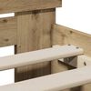 vidaXL Σκελετός Κρεβατιού artisan δρυς 75 x 190 cm Επεξεργασμένο ξύλο