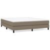 vidaXL &Sigma;&kappa;&epsilon;&lambda;&epsilon;&tau;ό&sigmaf; &Kappa;&rho;&epsilon;&beta;&alpha;&tau;&iota;&omicron;ύ &mu;&epsilon; &Epsilon;&lambda;&alpha;&tau;ή&rho;&iota;&alpha; Taupe 180x200 &epsilon;&kappa;. &Upsilon;&phi;&alpha;&sigma;&mu;ά&tau;&iota;&nu;&omicron;