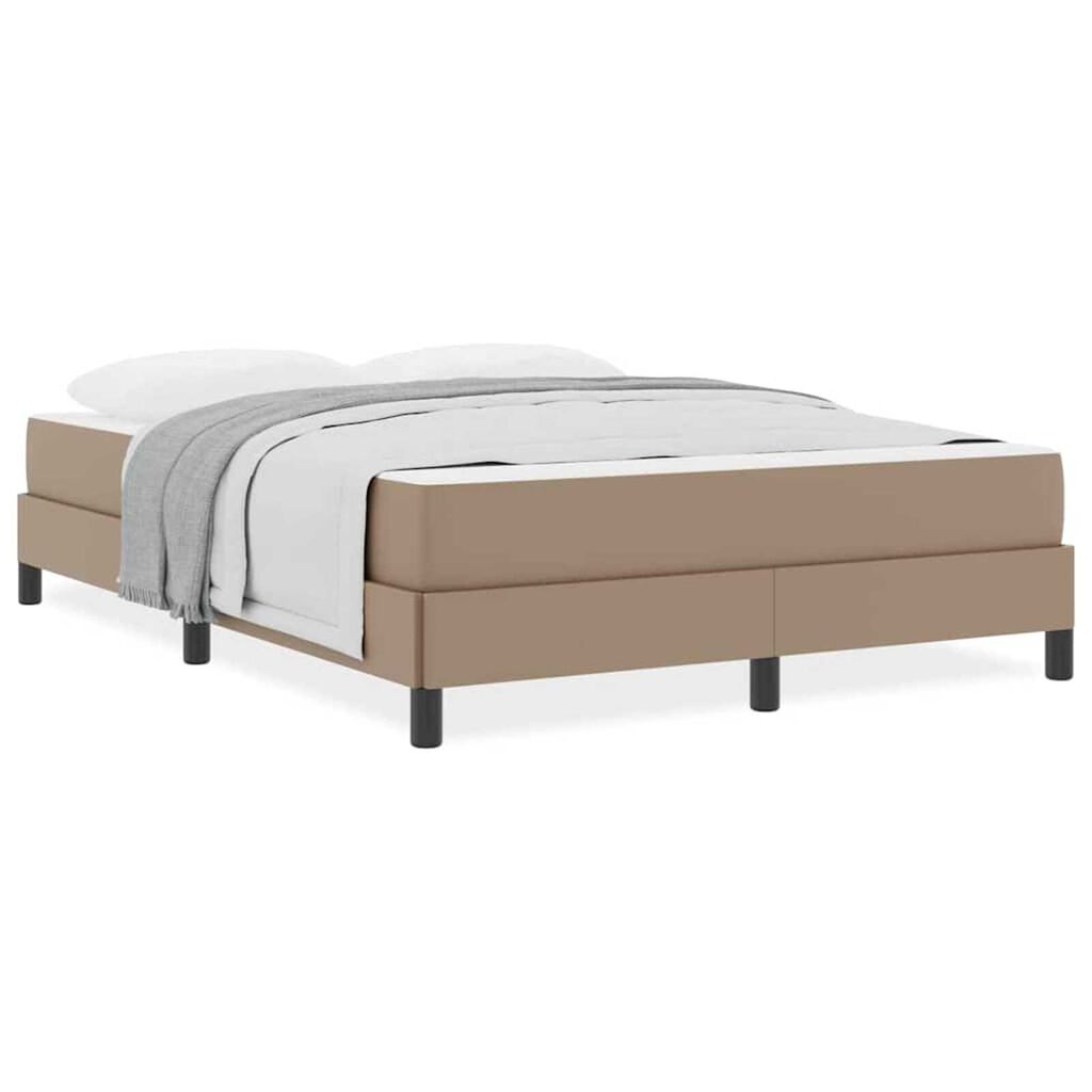 vidaXL Κρεβάτι Άλλο Καπουτσίνο 140 x 200 cm Τεχνητό δέρμα