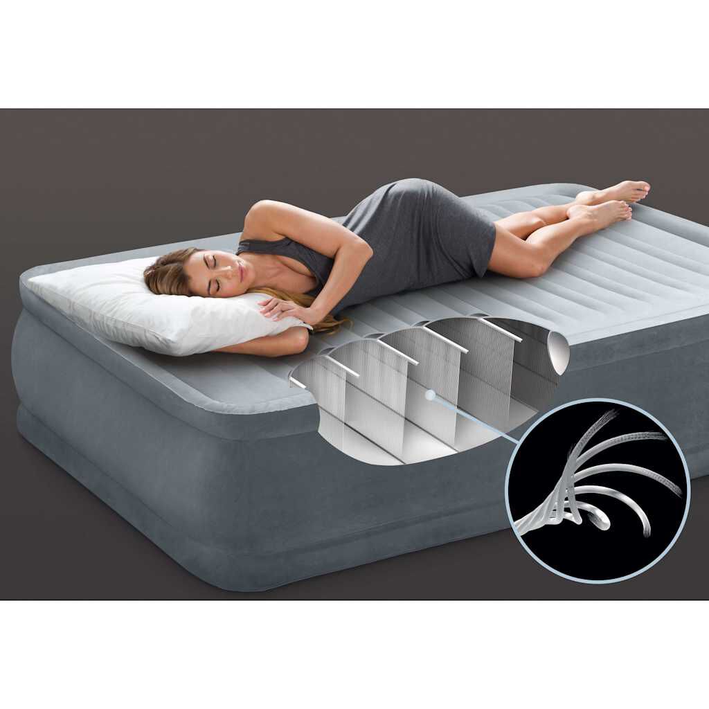 Intex Στρώμα Φουσκωτό Dura-Beam Deluxe Comfort Plush Διπλό 56 εκ.