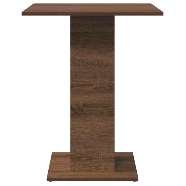 vidaXL Τραπέζι Bistro Καφέ Δρυς 60 x 60 x 75 εκ από Επεξεργασμένο Ξύλο