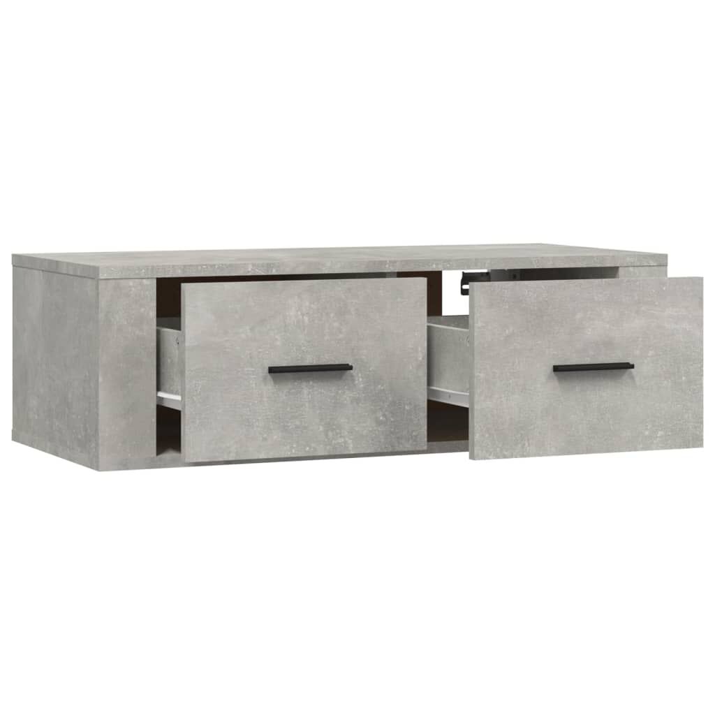 vidaXL Ντουλάπι Τηλεόρασης Κρεμ. Γκρι Σκυρ. 80x36x25εκ. Επεξ. Ξύλο