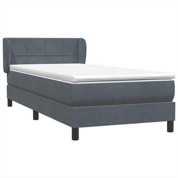 vidaXL &Kappa;&rho;&epsilon;&beta;ά&tau;&iota; Boxspring &mu;&epsilon; &Sigma;&tau;&rho;ώ&mu;&alpha; &Sigma;&kappa;&omicron;ύ&rho;&omicron; &Gamma;&kappa;&rho;&iota; 90x220 &epsilon;&kappa;. &Beta;&epsilon;&lambda;&omicron;ύ&delta;&iota;&nu;&omicron;
