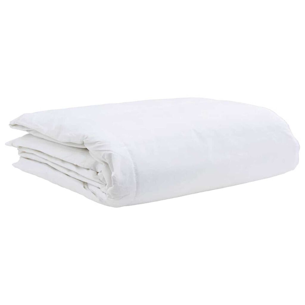 vidaXL Σετ Παπλωμάτων με μαξιλάρι 2 pcs Λευκό 155 x 220 cm Πούπουλο