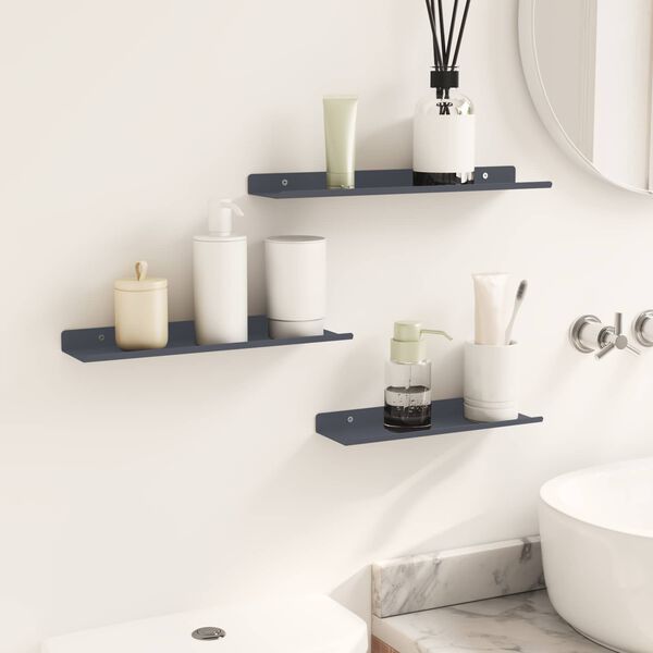 vidaXL &Pi;&lambda;&omega;&tau;ό &rho;ά&phi;&iota; &Epsilon;&pi;&iota;&tau;&omicron;ί&chi;&iota;&omicron; 3 pcs &Alpha;&nu;&theta;&rho;&alpha;&kappa;ί 40 x 9 x 2,5 &epsilon;&kappa; &Alpha;&tau;&sigma;ά&lambda;&iota;