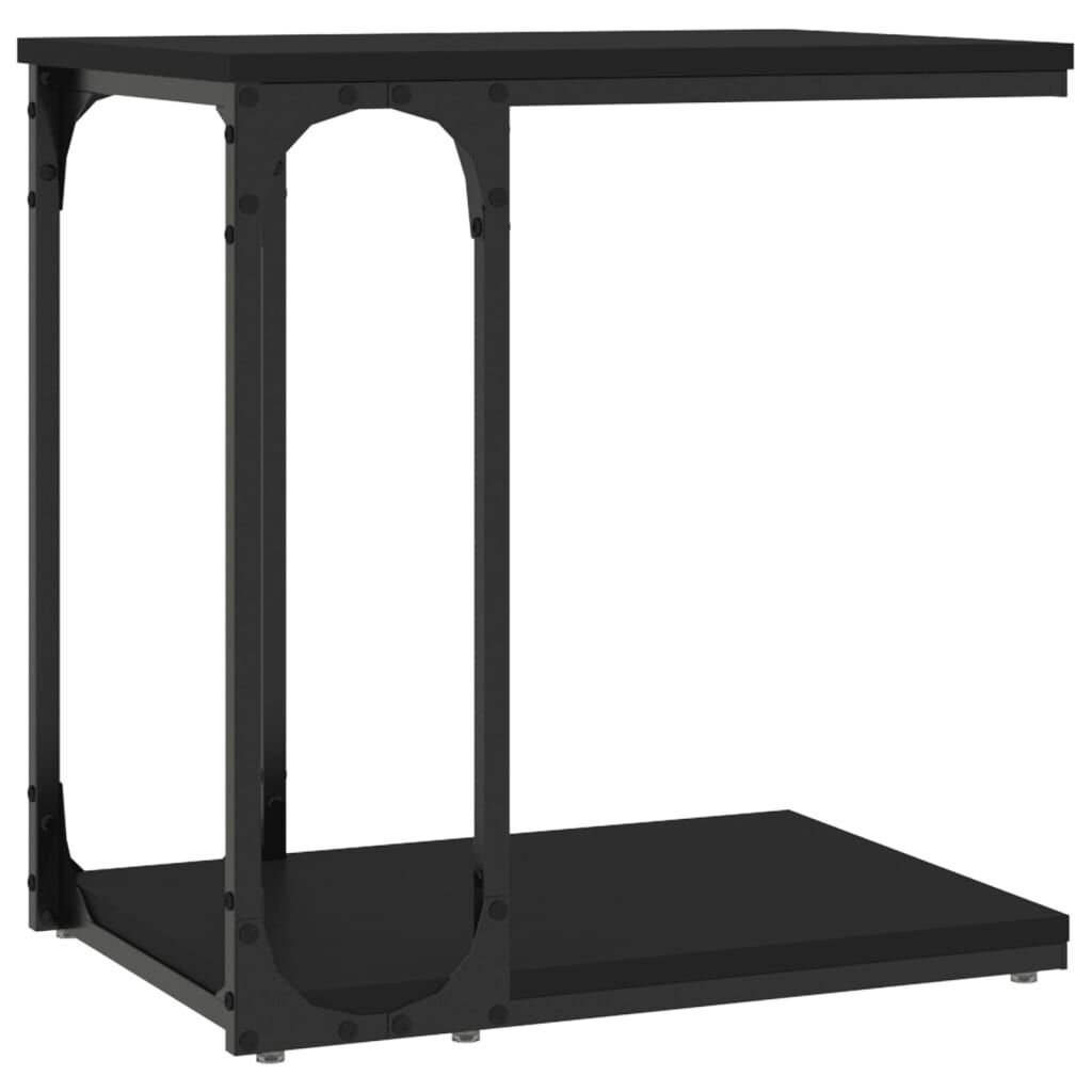 vidaXL Βοηθητικό Τραπέζι Μαύρο 50 x 35 x 52 εκ. από Επεξεργασμένο Ξύλο