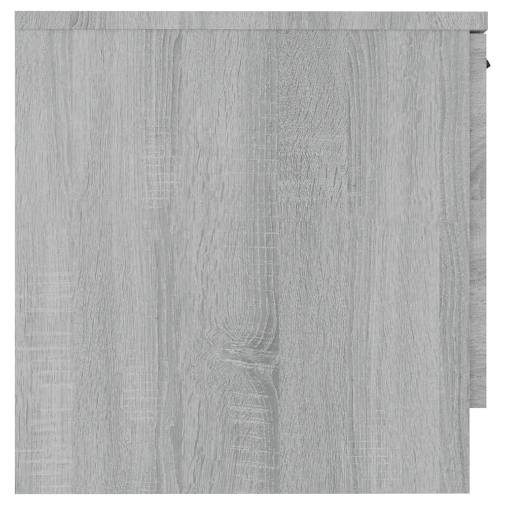 vidaXL Κομοδίνα 2 τεμ. Γκρι Sonoma 40 x 39 x 40 εκ.