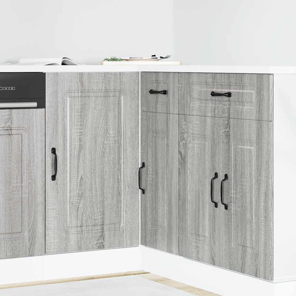 vidaXL ντουλάπι βάσης κουζίνας Kalmar Γκρι sonoma Επεξεργασμένο Ξύλο
