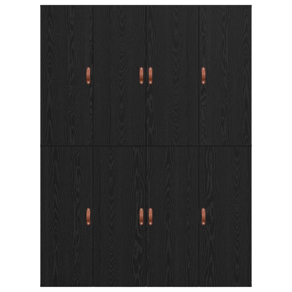 vidaXL Κρεβάτι Αποθήκευσης Μαύρη Δρυς 135x190 εκ