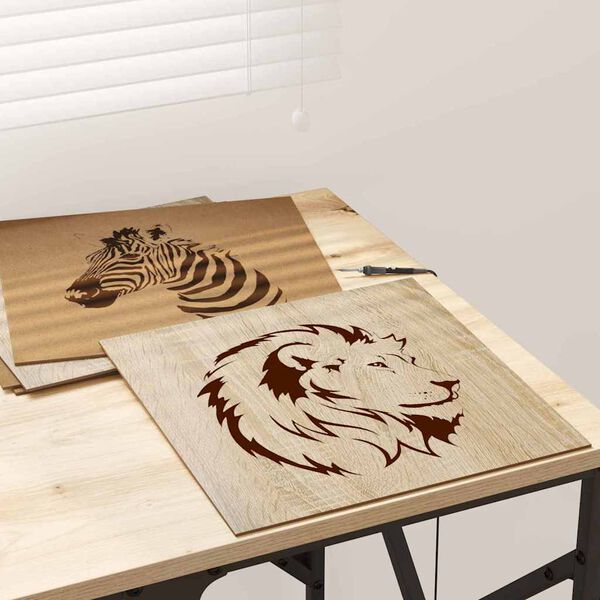 vidaXL Πίνακες Διακόσμησης 50 pcs Sonoma Δρυς 30 x 30 x 0.3 εκ