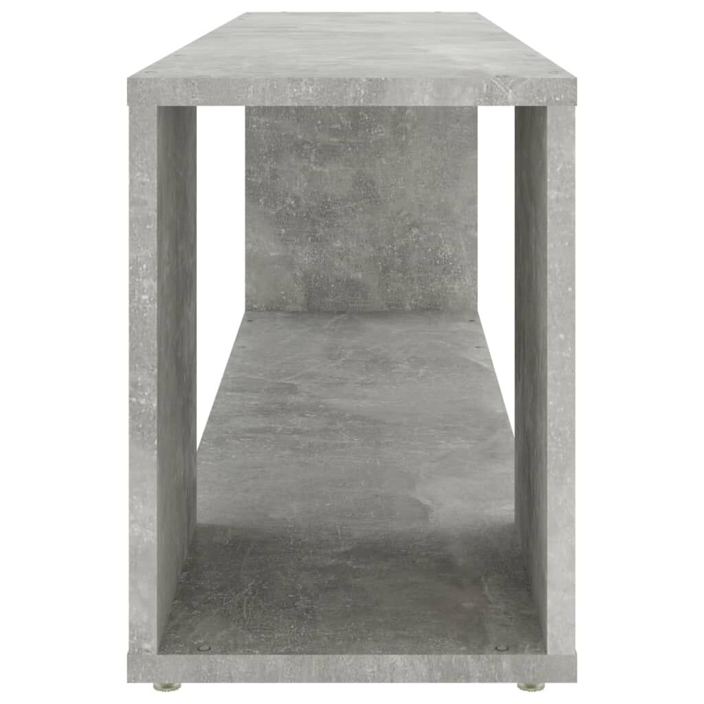 vidaXL Έπιπλο Τηλεόρασης Γκρι Σκυροδέματος 100x24x32 εκ. Επεξ. Ξύλο