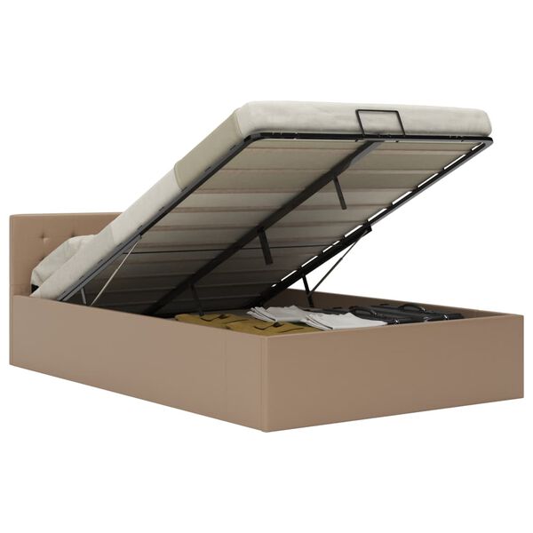 vidaXL &Pi;&lambda;&alpha;ί&sigma;&iota;&omicron; &Kappa;&rho;&epsilon;&beta;&alpha;&tau;&iota;&omicron;ύ &mu;&epsilon; &Alpha;&pi;&omicron;&theta;. &Chi;ώ&rho;&omicron; &Kappa;&alpha;&pi;&omicron;&upsilon;&tau;&sigma;ί&nu;&omicron; 140x200 &epsilon;&kappa; &Delta;&epsilon;&rho;&mu;&alpha;&tau;ί&nu;&eta;