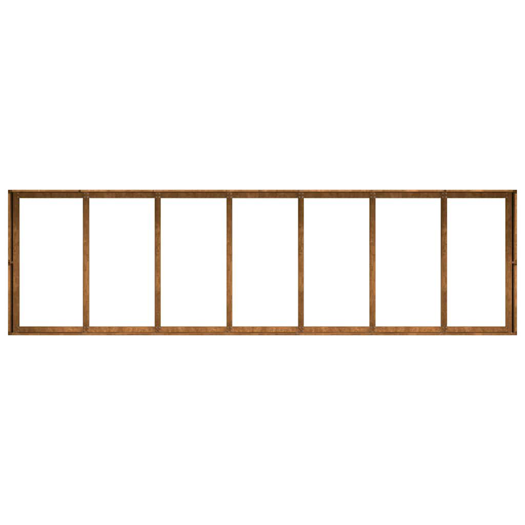 vidaXL Ζαρντινιέρα 280x80x40 εκ. Ατσάλι Σκληρυθέν στον Αέρα
