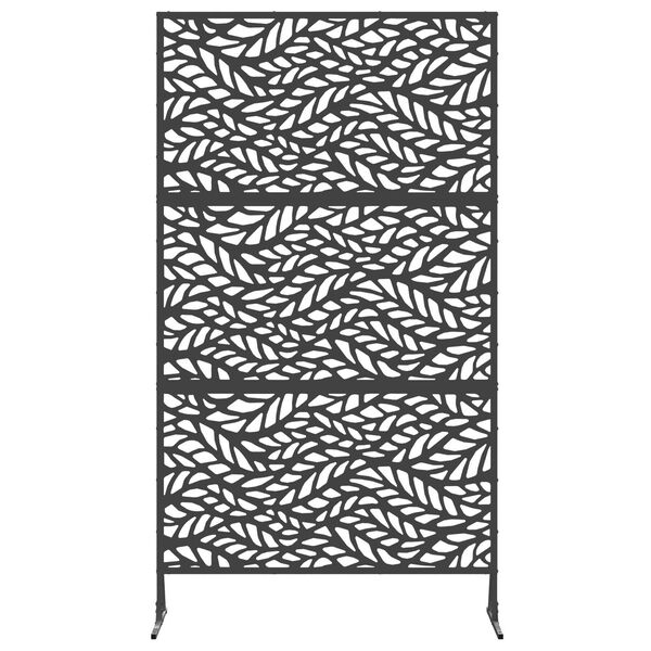 vidaXL Μαύρη Προστατευτική Οθόνη 100x50x180 cm από Χάλυβα
