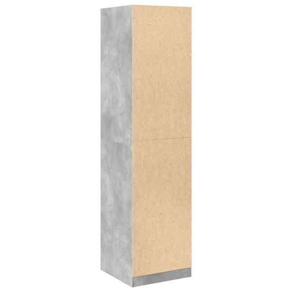 vidaXL Ντουλάπα Γκρι του Σκυροδέματος 50x50x200 εκ. Επεξεργασμένο Ξύλο