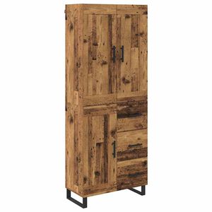 vidaXL Highboard &Pi;&alpha;&lambda;&iota;ό &xi;ύ&lambda;&omicron; 69,5 x 34 x 180 &epsilon;&kappa;. &Epsilon;&pi;&epsilon;&xi;&epsilon;&rho;&gamma;&alpha;&sigma;&mu;έ&nu;&omicron; &xi;ύ&lambda;&omicron;