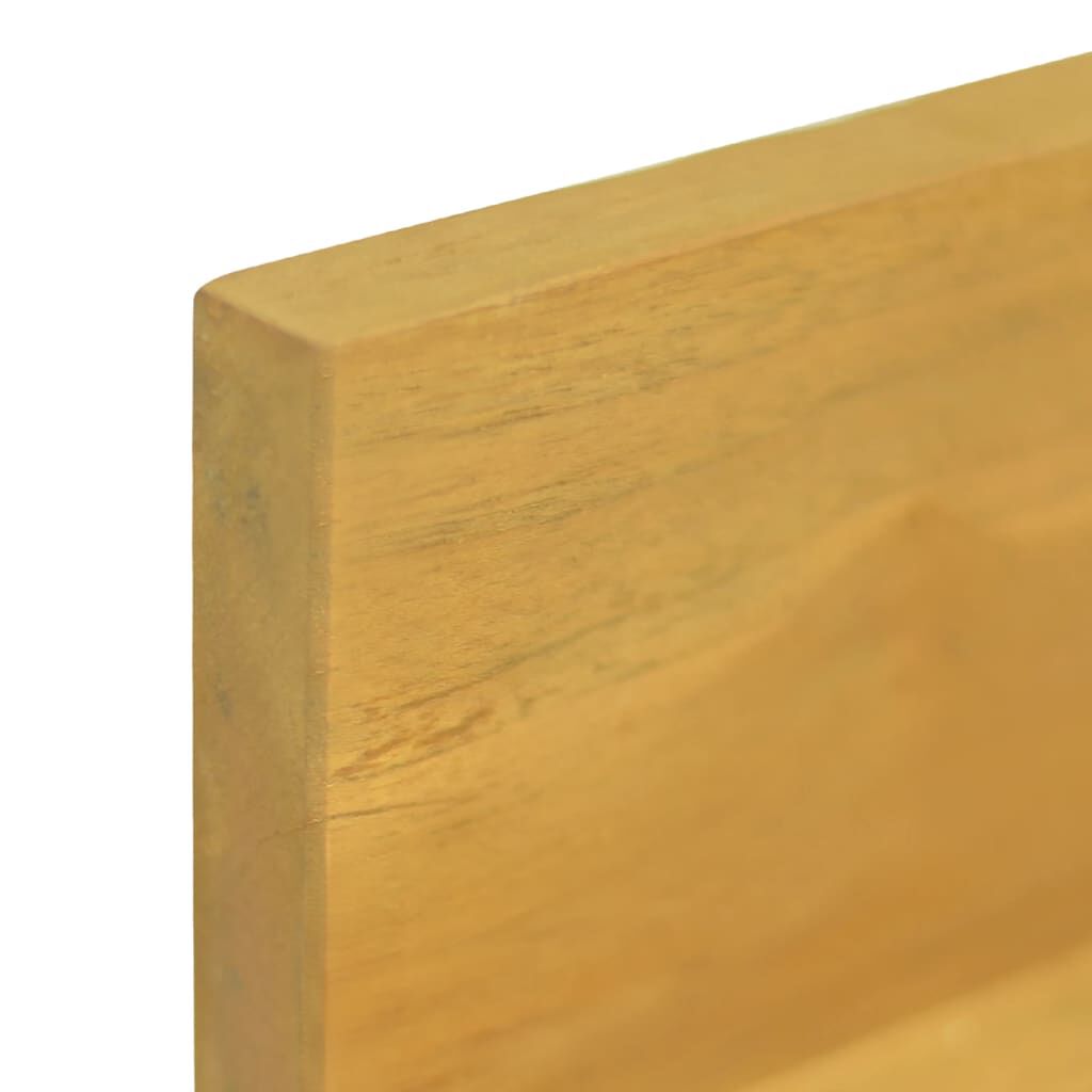 vidaXL Ράφια Τοίχου 2 τεμ. 90 x 10 x 10 εκ. από Μασίφ Ξύλο Teak