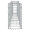 vidaXL Συρματοκιβώτια Τοξωτά 3 τεμ. 400x30x60/80 εκ. Γαλβαν. Ατσάλι