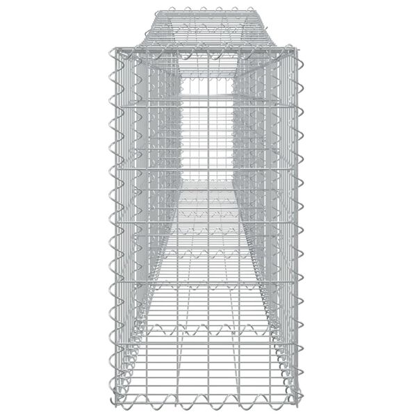 vidaXL Συρματοκιβώτια Τοξωτά 3 τεμ. 400x30x60/80 εκ. Γαλβαν. Ατσάλι