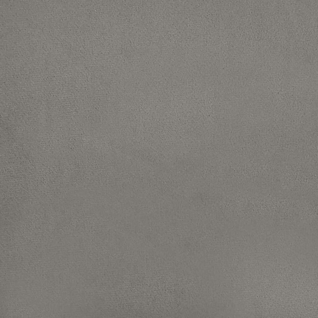 vidaXL Στρώμα με Pocket Springs Ανοιχτό Γκρι 160x220x20 εκ. Βελούδινο