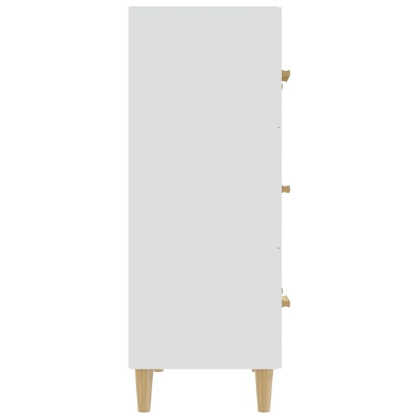 vidaXL Συρταριέρα Λευκή 70 x 34 x 90 εκ. από Επεξεργασμένο Ξύλο