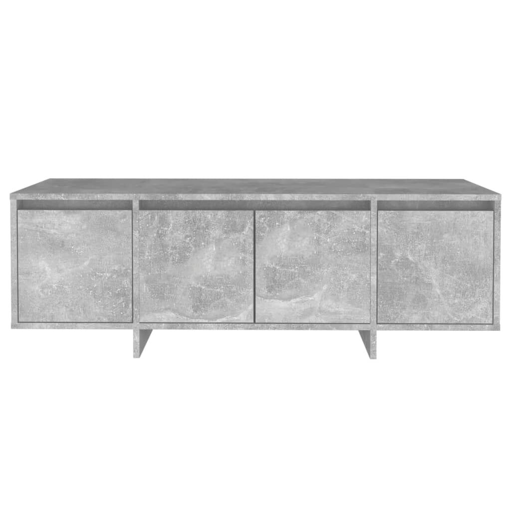 vidaXL Έπιπλο Τηλεόρασης Γκρι Σκυροδέματος 120x30x40,5 εκ. Επεξ. Ξύλο
