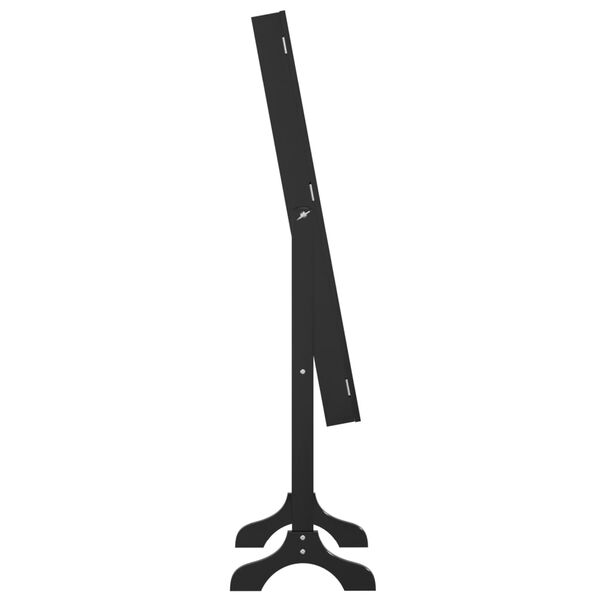 vidaXL Καθρέφτης Επιδαπέδιος Μαύρος 34 x 37 x 146 εκ.