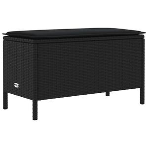 vidaXL &Sigma;&kappa;&alpha;&mu;&pi;ό &Kappa;ή&pi;&omicron;&upsilon; &mu;&epsilon; &mu;&alpha;&xi;&iota;&lambda;ά&rho;&iota; &Mu;&alpha;ύ&rho;&omicron; 80 x 38 x 45 cm &Rho;ά&tau;&alpha; PE