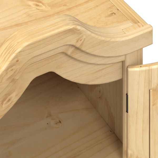 vidaXL Ντουλάπα Corona 55x52x170 εκ. από Μασίφ Ξύλο Πεύκου