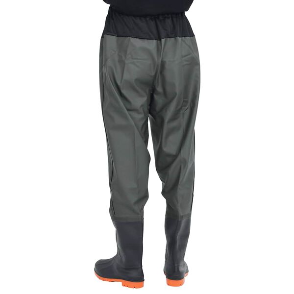 vidaXL Waist Waders με μπότες σκούρο πράσινο μέγεθος 38