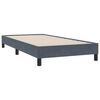 vidaXL Box Spring Κρεβάτι χωρίς στρώμα Σκούρο γκρι 80x210 cm Βελούδινο