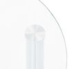 322786 vidaXL Βοηθ. Τραπέζι 2 Επ. Διαφ. & Μαύρο 38x38x50 εκ Ψημ. Γυαλί