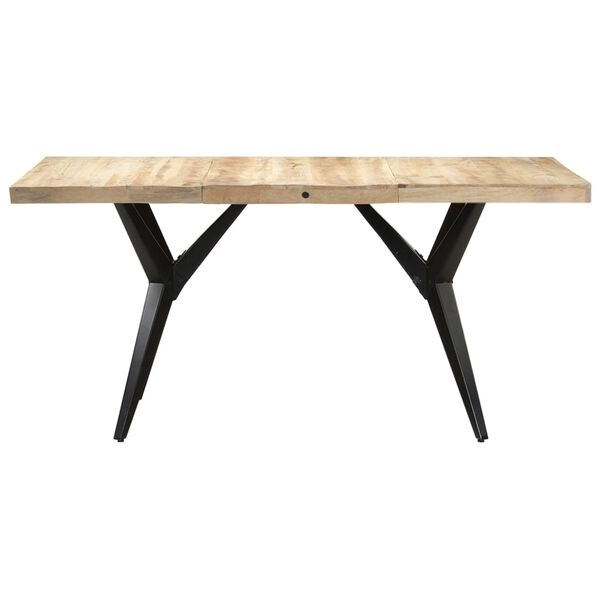 vidaXL Τραπεζαρία 180 x 90 x 76 εκ. από Ακατέργαστο Ξύλο Μάνγκο