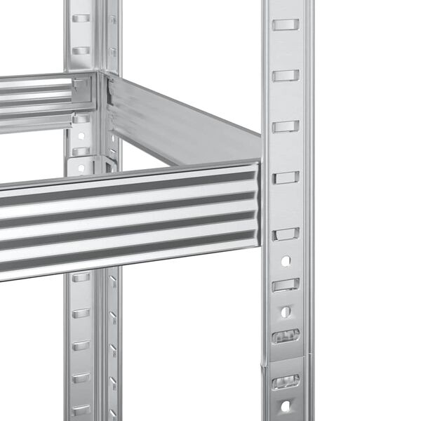 vidaXL Ράφι ελαστικών 3 επιπέδων Ασημί 110x40x200 cm Ατσάλι