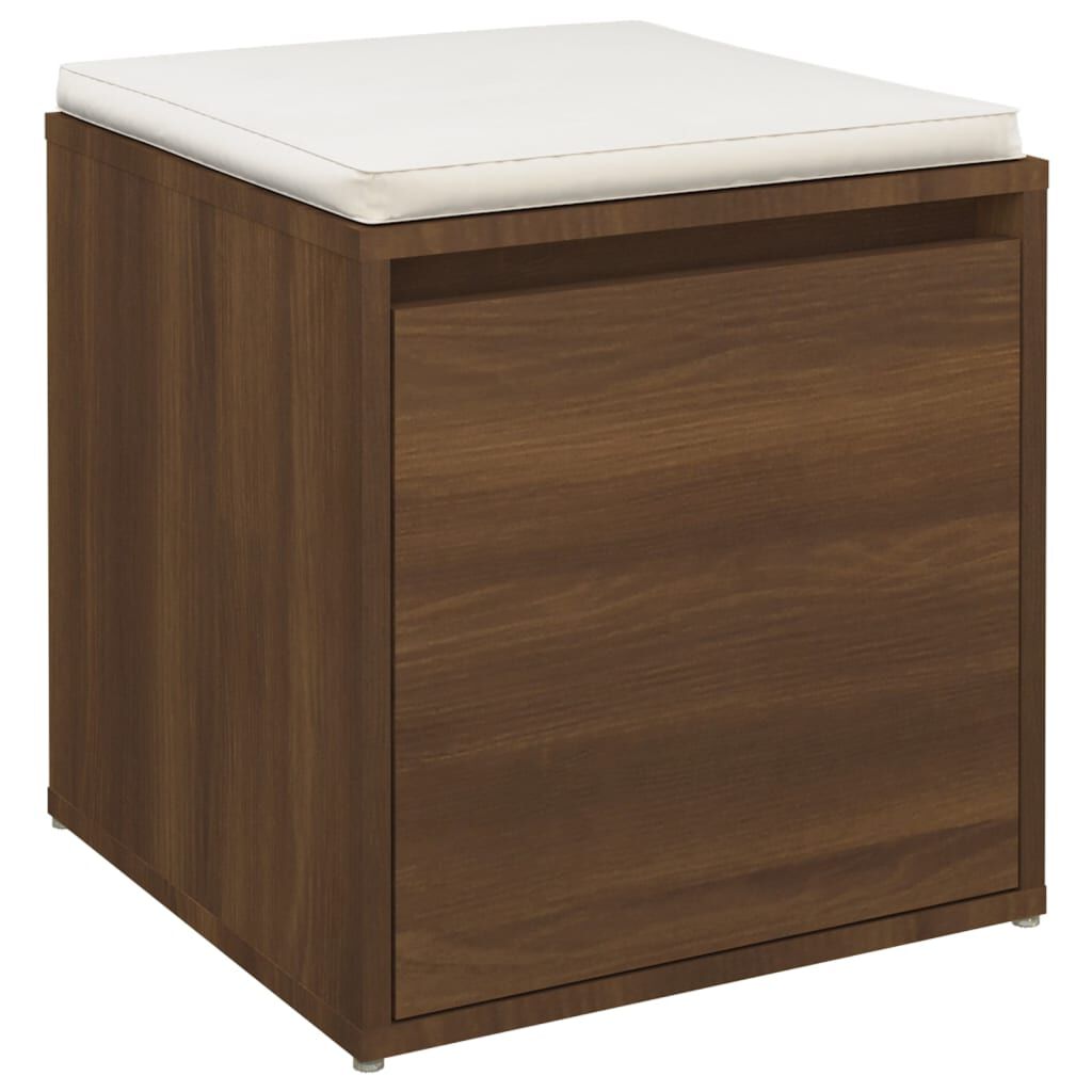 vidaXL Κουτί με Συρτάρι Καφέ Δρυς 40,5x40x40 εκ. Επεξεργασμένο Ξύλο
