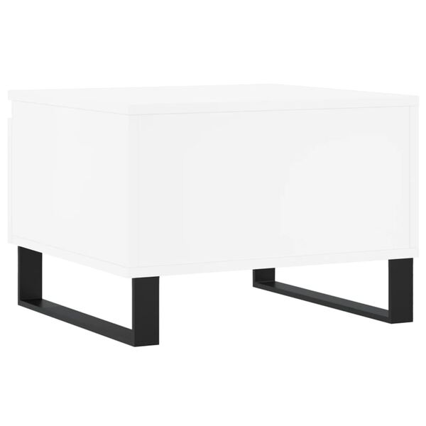 vidaXL Τραπεζάκια Σαλονιού 2 τεμ. Λευκά 50 x 46 x 35 εκ. Επεξεργ. Ξύλο