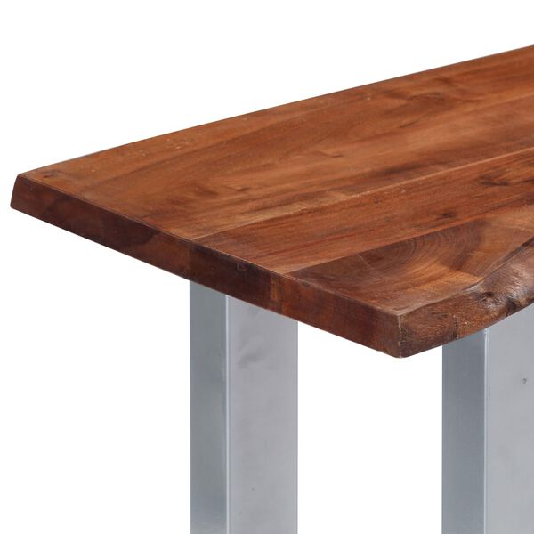 vidaXL Τραπέζι Κονσόλα 115x35x76 εκ. από Μασίφ Ξύλο Ακακίας και Σίδηρο