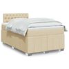 vidaXL &Kappa;&rho;&epsilon;&beta;ά&tau;&iota; Boxspring &mu;&epsilon; &Sigma;&tau;&rho;ώ&mu;&alpha; &Kappa;&rho;&epsilon;&mu; 120x200 &epsilon;&kappa;. &Upsilon;&phi;&alpha;&sigma;&mu;ά&tau;&iota;&nu;&omicron;