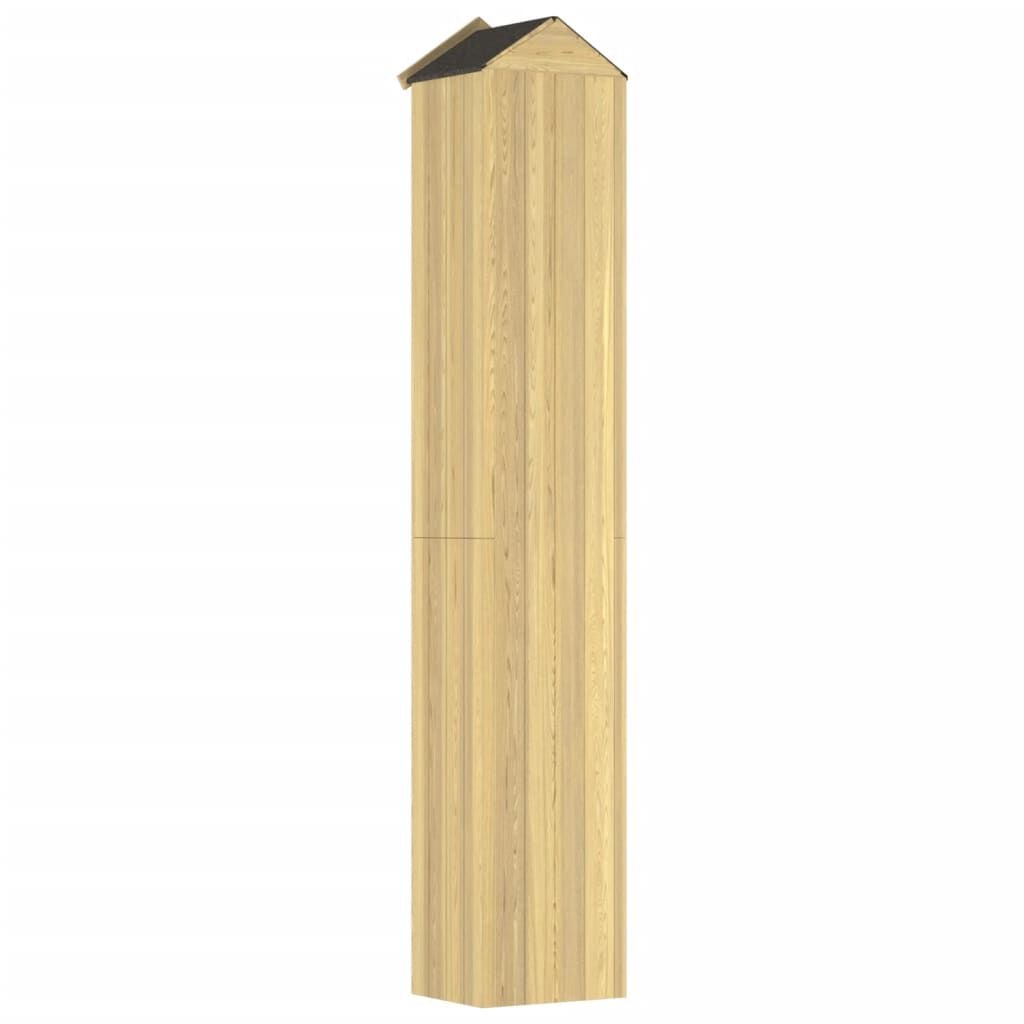 vidaXL Αποθήκη Εργαλείων Κήπου 40x33x222 εκ. Εμποτισμένο Ξύλο Πεύκου