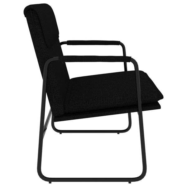 vidaXL Πάγκος Μαύρος 100 x 64 x 80 εκ. Υφασμάτινος